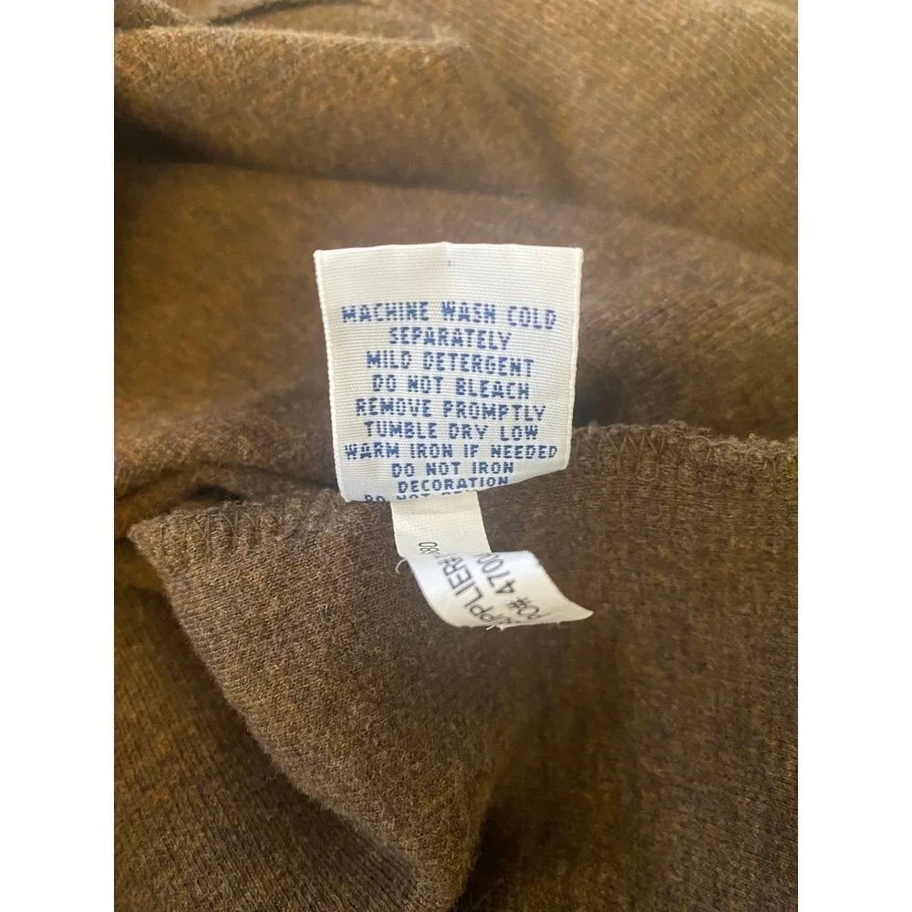 Polo Ralph Lauren Quarter Zip Pullover Sweater Brown‎ Casual Mens XXL Coastal